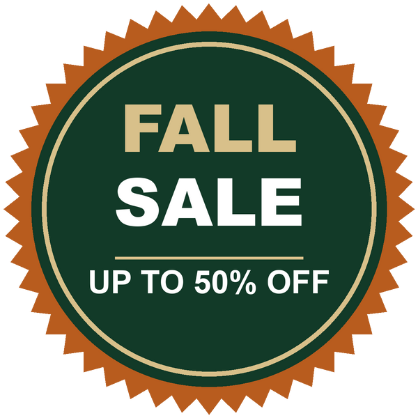 Fall Sale, up to 50% off