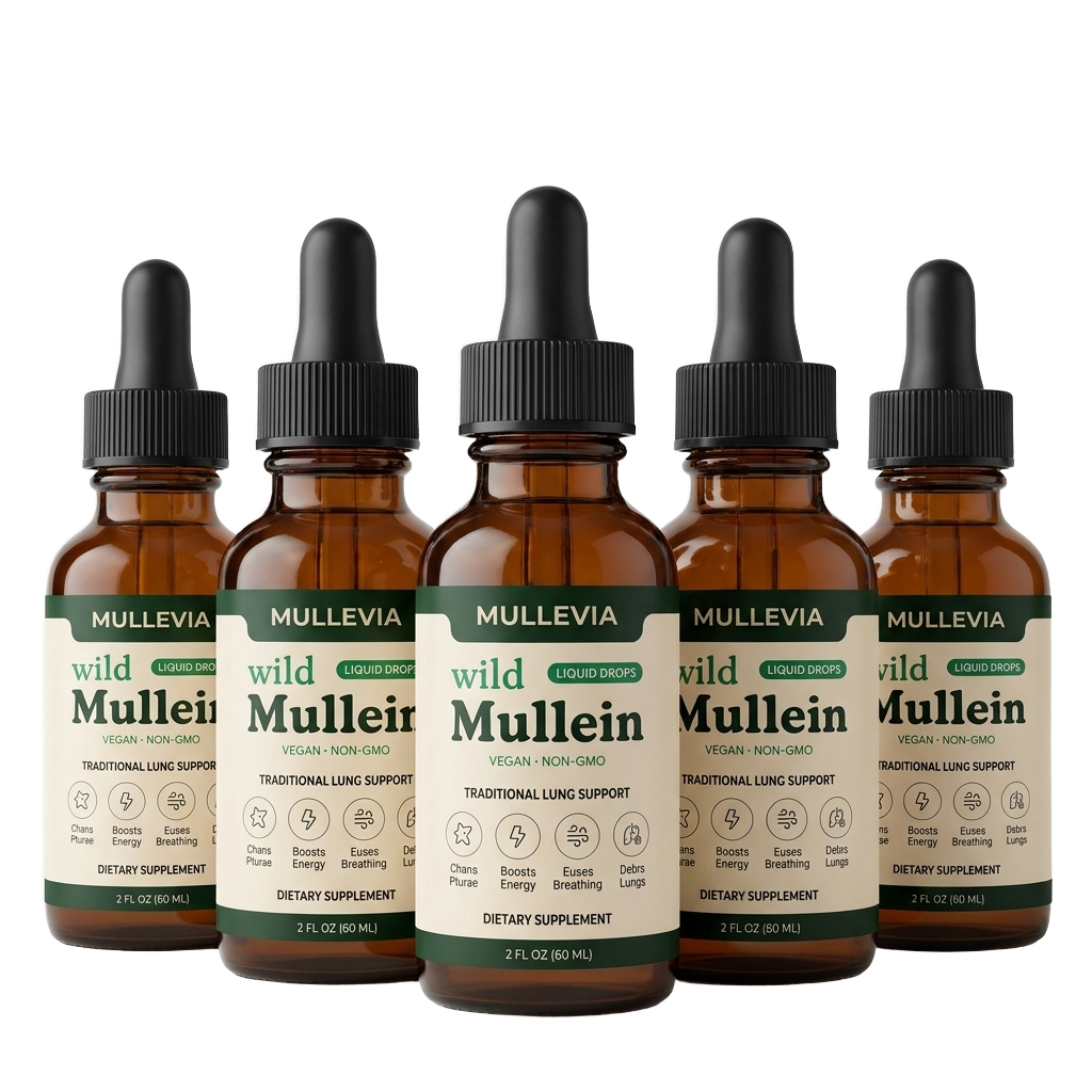 Mullevia Mullein Drops — 3+2 Bottles