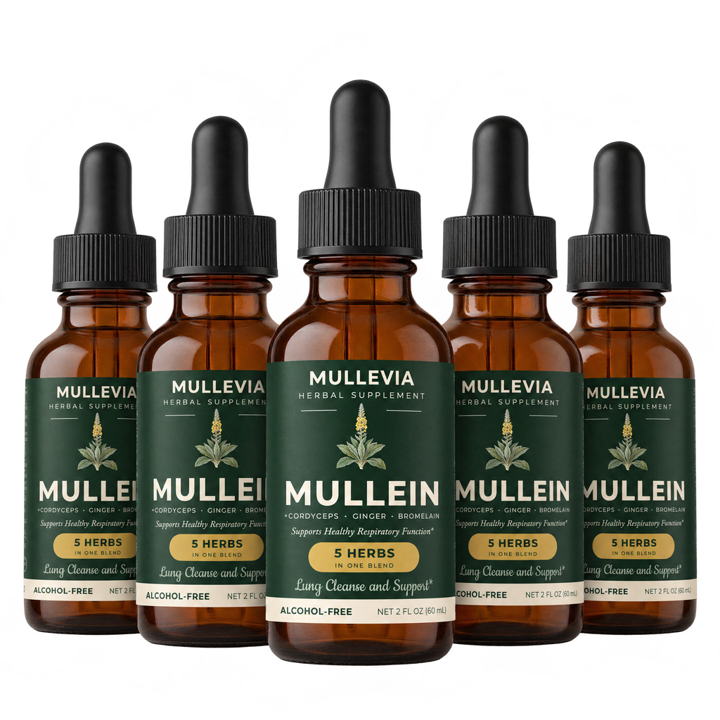 Mullevia Mullein Drops — 3+2 Bottles